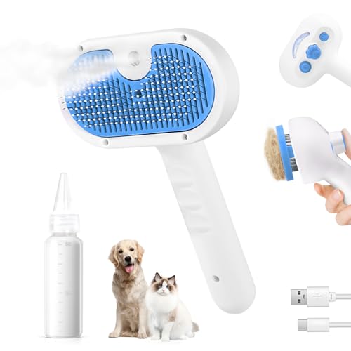 3-in-1 Pet Steam Grooming Brush