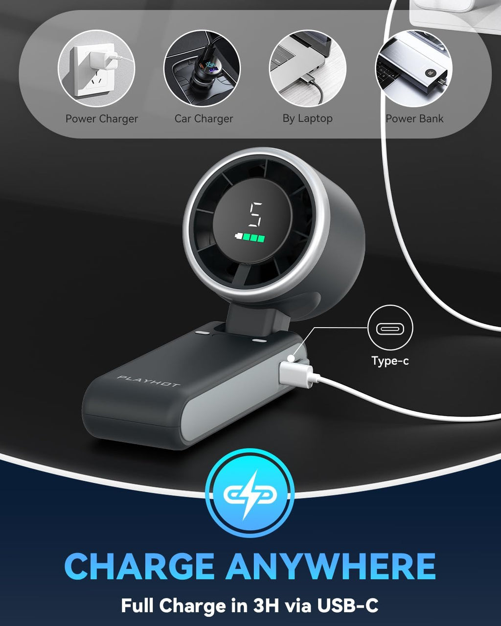 Portable Turbo Handheld Cooling Fan