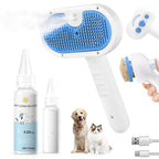 3-in-1 Pet Steam Grooming Brush