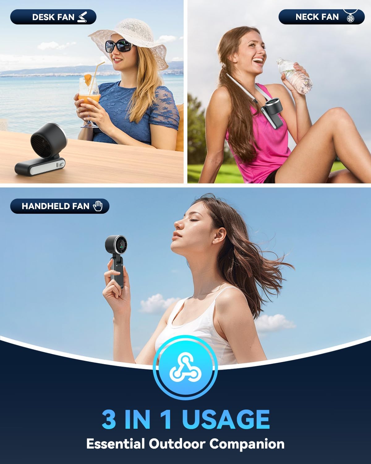 Portable Turbo Handheld Cooling Fan
