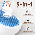 3-in-1 Pet Steam Grooming Brush